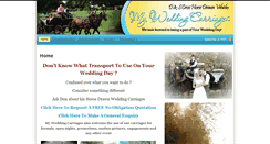 Desktop Screenshot of myweddingcarriages.com